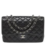 Pre-owned Leather chanel-bags Chanel Vintage , Black , Dames