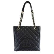 Pre-owned Leather chanel-bags Chanel Vintage , Black , Dames