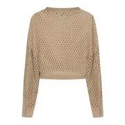 Tiana Sweaters Collectie Semicouture , Brown , Dames