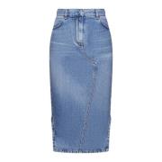 Blauwe Strakke Lange Rok Givenchy , Blue , Dames