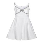 Witte Jurk met Diamanté Details Self Portrait , White , Dames