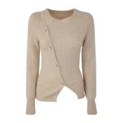 Trui met ronde hals Jacquemus , Beige , Dames