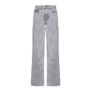 Snap Off Chap Jeans Y/Project , Gray , Dames