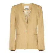 Twill Weave Buttoned Jacket Isabel Marant , Yellow , Dames