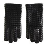 Zwarte Handschoenen Elegante Stijl Bottega Veneta , Black , Heren