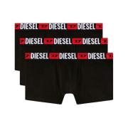 3-Pack Boxer Briefs Diesel , Black , Heren