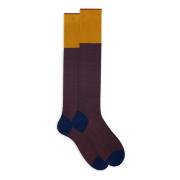 Italiaanse katoenen lange sokken blauwe diamant Gallo , Multicolor , H...