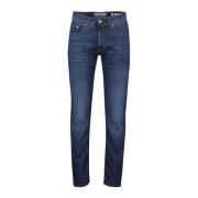 Blauwe 5-Pocket Zomerjeans Pierre Cardin , Blue , Heren