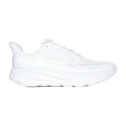 Witte Clifton 9 Lage Sneakers Hoka One One , White , Heren