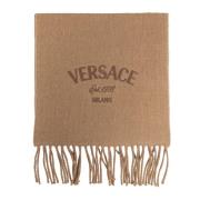 Wollen sjaal Versace , Beige , Heren