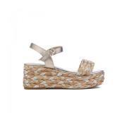 Ap673 Wedge Sandal Alma EN Pena , Beige , Dames