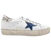 Wit Blauw Jeans Sneakers Golden Goose , White , Dames