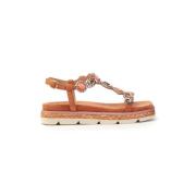 Flat Sandals Alma EN Pena , Orange , Dames