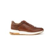 Leren Sneakers met Suède Profiel La Martina , Brown , Heren