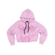 Studded Roze Hoodie Disclaimer , Pink , Dames