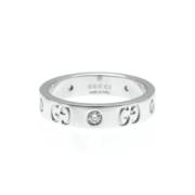 Pre-owned White Gold rings Gucci Vintage , Gray , Dames