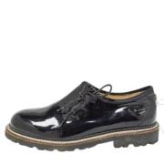 Pre-owned Leather flats Chanel Vintage , Black , Dames