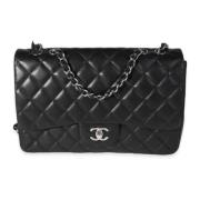 Pre-owned Leather chanel-bags Chanel Vintage , Black , Dames