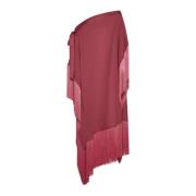 Roze Fringed Kaftan Jurk Taller Marmo , Pink , Dames