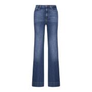 Blauwe Denim Jeans 7 For All Mankind , Blue , Dames