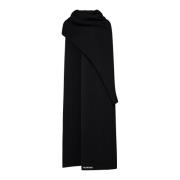 Zwart Deken Sjaal Balenciaga , Black , Dames