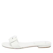 Pre-owned Leather flats Alexandre Birman Pre-owned , White , Dames
