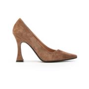 Vrouwelijke Leren Schoenen Roberto Festa , Brown , Dames