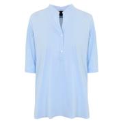 Lichtblauw Shirt Technische Stof Korte Mouw RRD , Blue , Dames