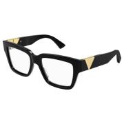 Matte Black Eyewear Frames Bottega Veneta , Black , Unisex