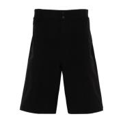 Hoge Taille Elastische Opbergshorts Gr10K , Black , Heren