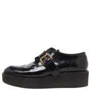 Pre-owned Leather flats Louis Vuitton Vintage , Black , Dames