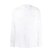 Witte Mandarin Kraag Shirt Woolrich , White , Heren