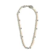 Zilveren Sieraden Perle Ketting Emanuele Bicocchi , Gray , Heren