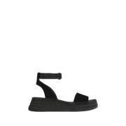 Zwarte Sandalen Elegant Veelzijdig Minimalistisch Calvin Klein , Black...