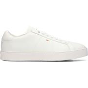 Witte Leren Sneakers Gloria2 Sft Santoni , White , Heren