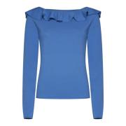 Layla Sweaters Semicouture , Blue , Dames