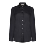 Basis Witte Shirts Blanca Vita , Black , Dames