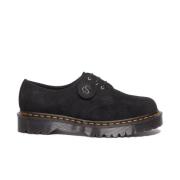 Getuft Zwart Suède 3-Gaats Schoen Dr. Martens , Black , Heren