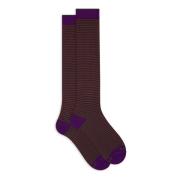Italiaanse lange sokken met Windsor-strepen Gallo , Multicolor , Dames