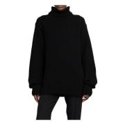 Zwart Wol Turtleneck Pullover Helmut Lang , Black , Dames