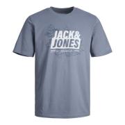 Zomerkaart T-shirt Jack & Jones , Blue , Heren