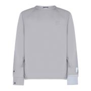 Metropolis Sweater met Appliqué Logo C.p. Company , Gray , Heren