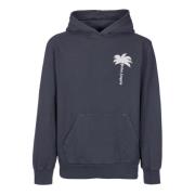 Grijze Hoodie Logo Detail Palm Angels , Gray , Heren