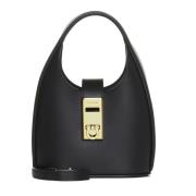 Zwarte Hobo Tassen Salvatore Ferragamo , Black , Dames