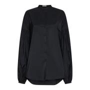 Zwarte Pofmouw Overhemden Jil Sander , Black , Dames