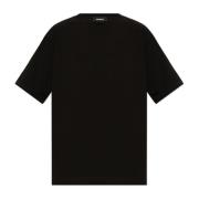 T-shirt met logo Dsquared2 , Black , Heren