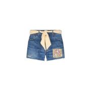 Dames Denim Shorts MC2 Saint Barth , Blue , Dames