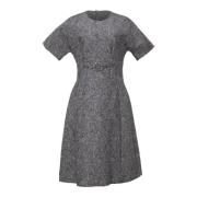 Pre-owned Polyester dresses Dolce & Gabbana Pre-owned , Gray , Dames