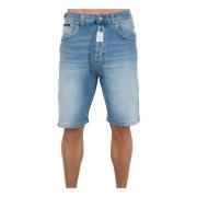 Formentera Fit Denim Shorts Philipp Plein , Blue , Heren