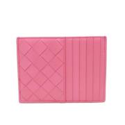 Pre-owned Leather wallets Bottega Veneta Vintage , Pink , Dames